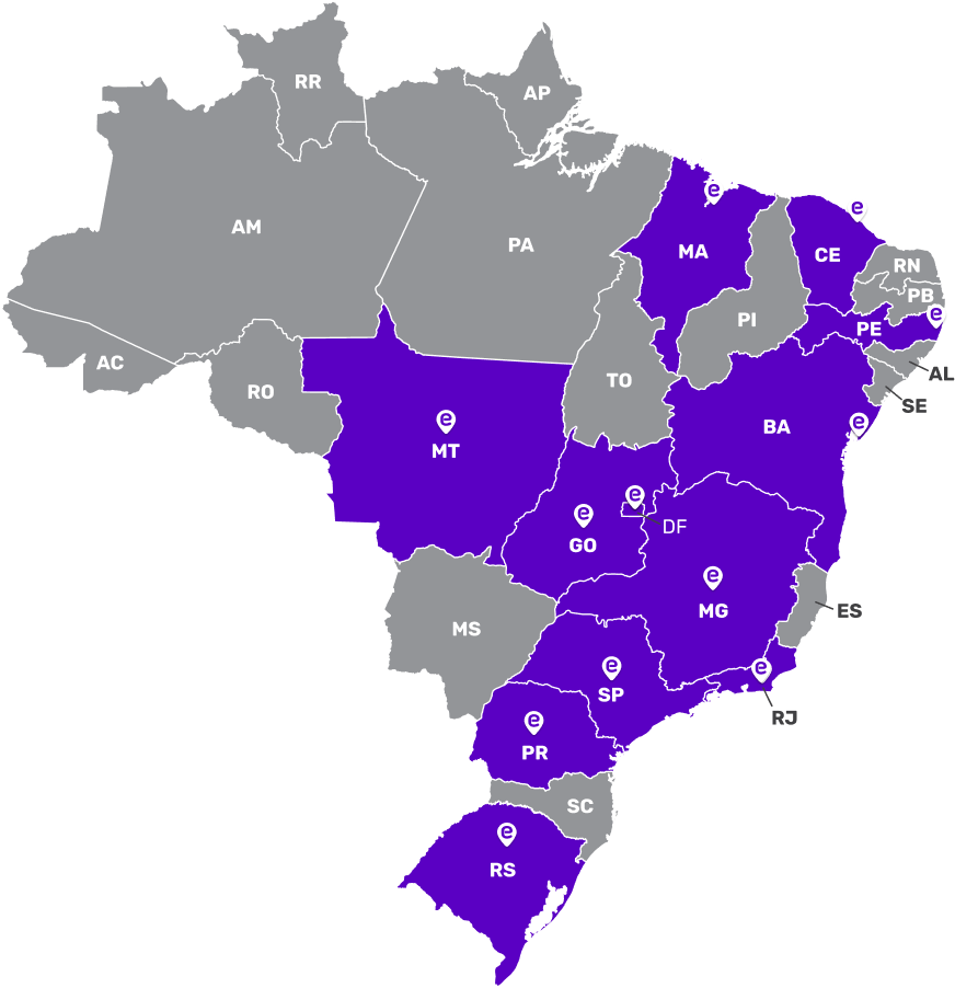 Mapa de alcance da bow-e